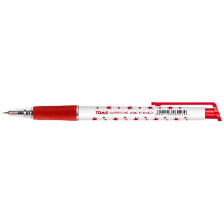 Długopis automatyczny Toma Superfine 0,5mm czerwony